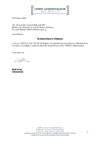 Third Bi-Annual Report of the CFMEU Administrator.pdf