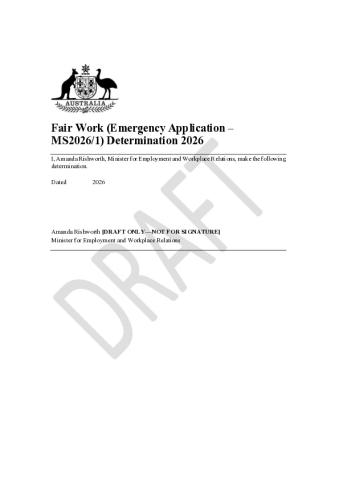 Consultation draft - Fair Work Amendment (Fairer Fuel) Act 2026 Notifiable Instrument.pdf