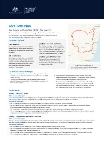 New England and North West - Local Jobs Plan - February 2026 - Final.pdf