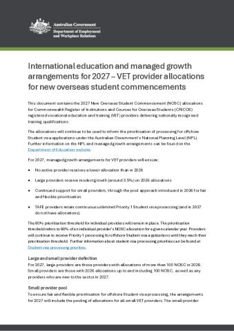 Factsheet - Managed Growth 2027 and VET Provider Allocations.pdf