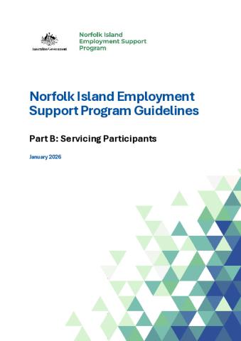 Norfolk Island Employment Support Program Guidelines  Part B Servicing Participants.pdf