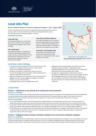 Local Jobs Plan - North and North West Tasmania - August 2026.pdf