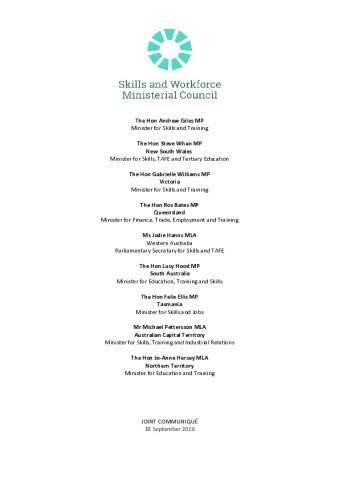 Skills and Workforce Ministerial Council Communiqué – 18 September 2026.pdf