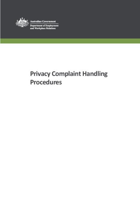 DEWR Privacy Complaints Handling Procedures.pdf
