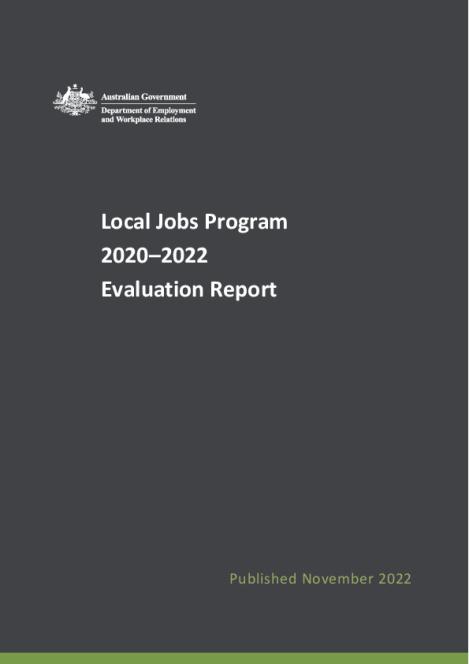 Local Jobs Program 2020-22 Evaluation Report.pdf