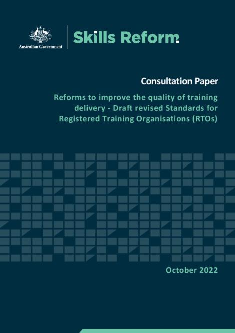 Draft RTO Standards Consultation Paper.pdf