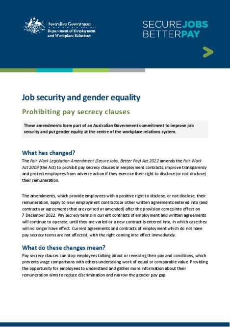 Job security and gender equality – Prohibiting pay secrecy clauses.pdf