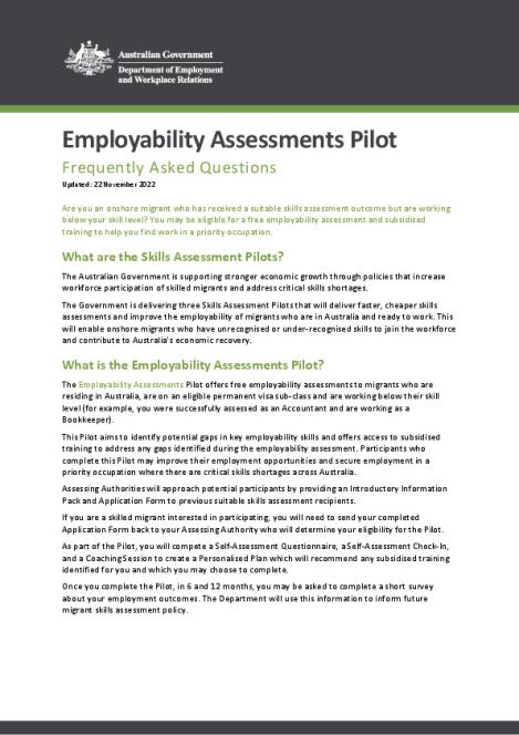Pilot 3 - Employability Assessment FAQs.pdf