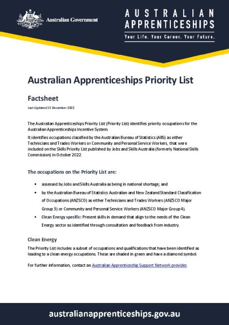 Australian Apprenticeships Priority List Factsheet.pdf