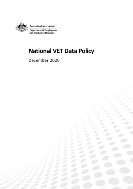 Attachment I - National VET Data Policy 2020 (version 3.2).pdf