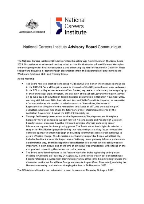 Communique NCI AB - 8 June 2023.pdf