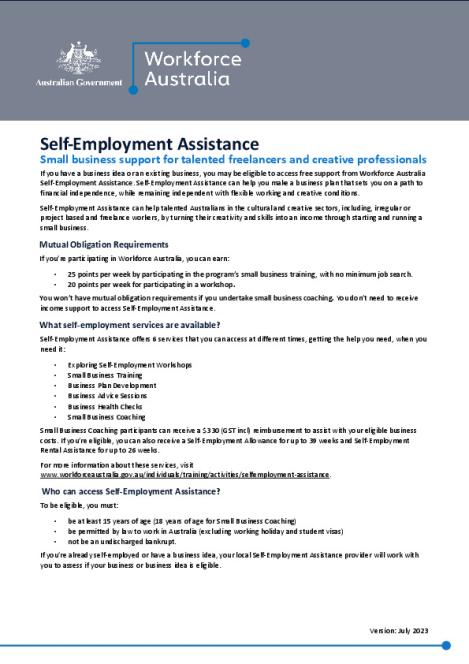 Factsheet - Freelancers - Self-Employment Assistance.pdf