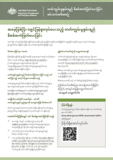 BURMESE-2169 Skills Assessment - Pilot 2 Fact Sheet_V0.1.pdf