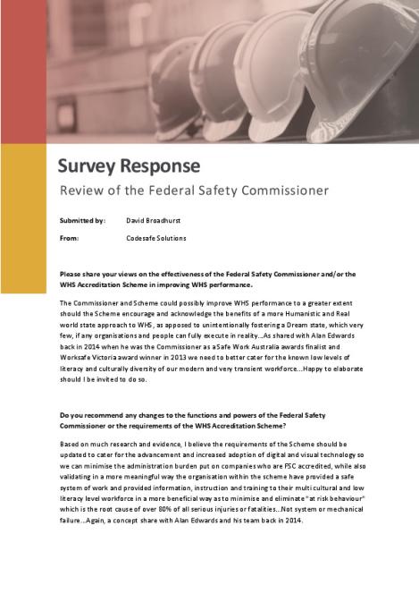 Codesafe Solutions Survey Response - 14 July 2023.pdf