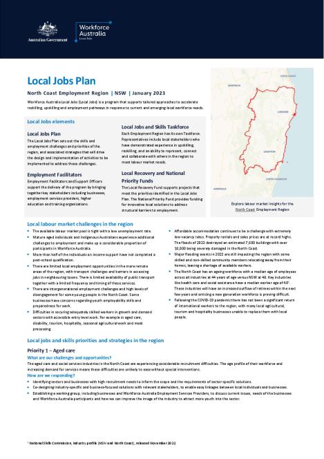 North Coast - Local Jobs Plan - January 2023 - Final.pdf