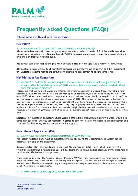 PALM scheme Deed and Guidelines - FAQs.pdf