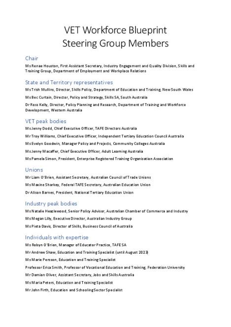 VET Workforce Blueprint Steering Group Membership.pdf