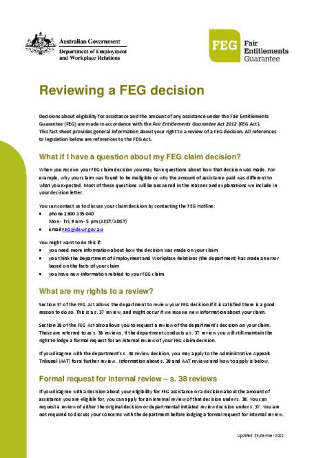 Reviewing a FEG decision factsheet.pdf