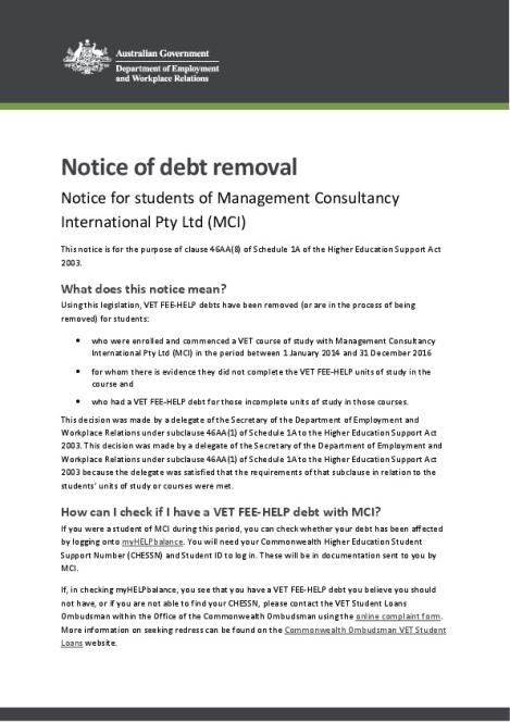 Notice of debt removal - MCI.pdf