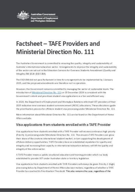 MD 111 Factsheet TAFE.pdf