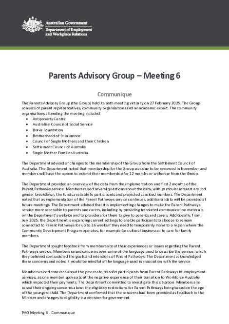 Parents Advisory Group - Communique - Meeting 6.pdf