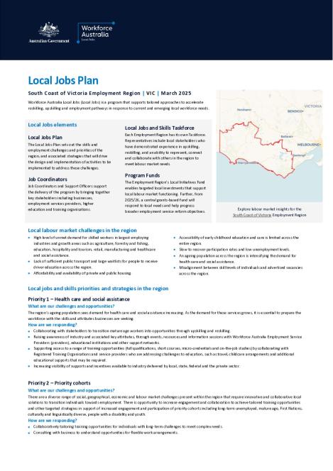 South Coast of Victoria - Local Jobs Plan - March 2025.pdf