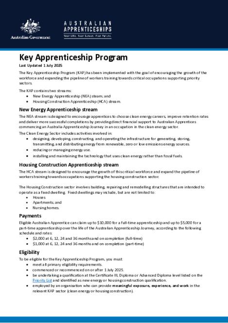 Key Apprenticeship Program Factsheet 1 July 2025.pdf