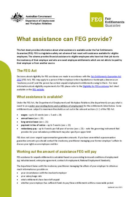 What assistance can FEG provide factsheet (July 2025).pdf