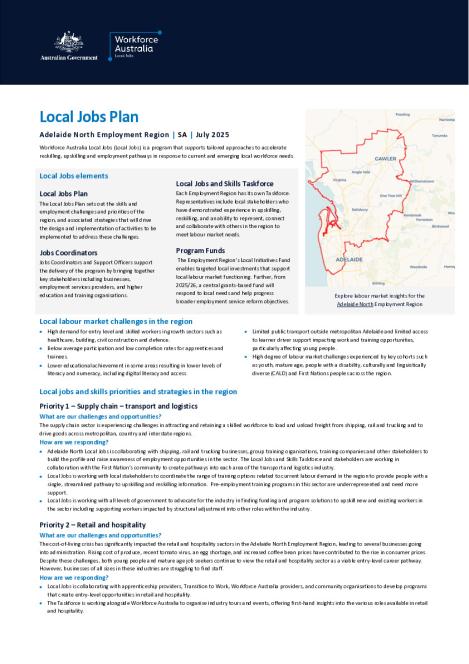 Adelaide North - Local Jobs Plan - July 2025 - Final.pdf