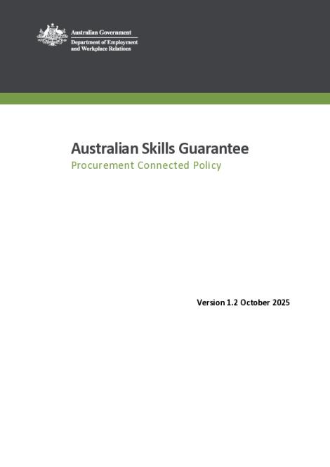 Australian Skills Guarantee Procurement Connected Policy Version 1.2.pdf