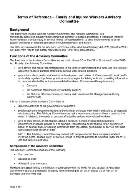 Family and Injured Workers Advisory Committee Terms of Reference.pdf