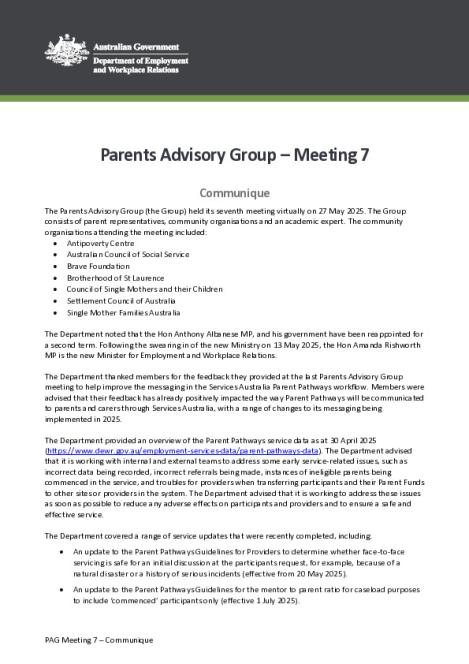 Parents Advisory Group - Communique - Meeting 7.PDF