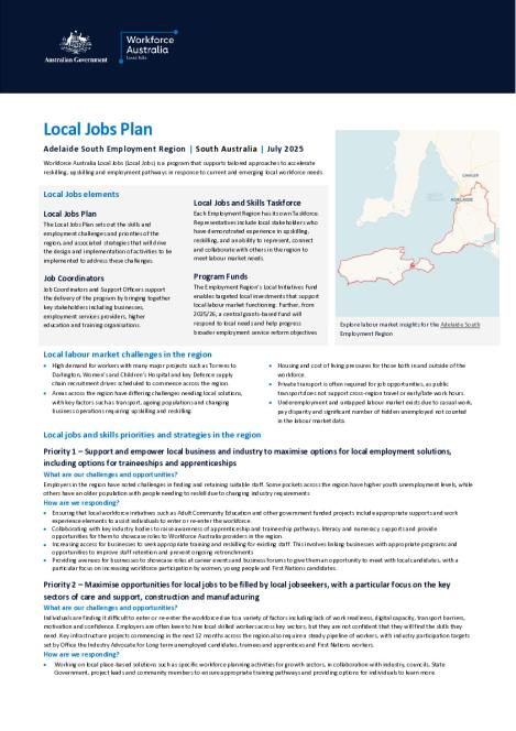 Adelaide South Local Jobs Plan - July 2025 - Final.pdf