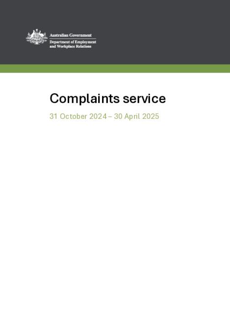 Complaints service 31 October 2024 - 30 April 2025.pdf