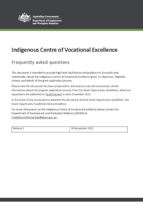 Indigenous Centre of Vocational Excellence – Frequently Asked Questions.pdf