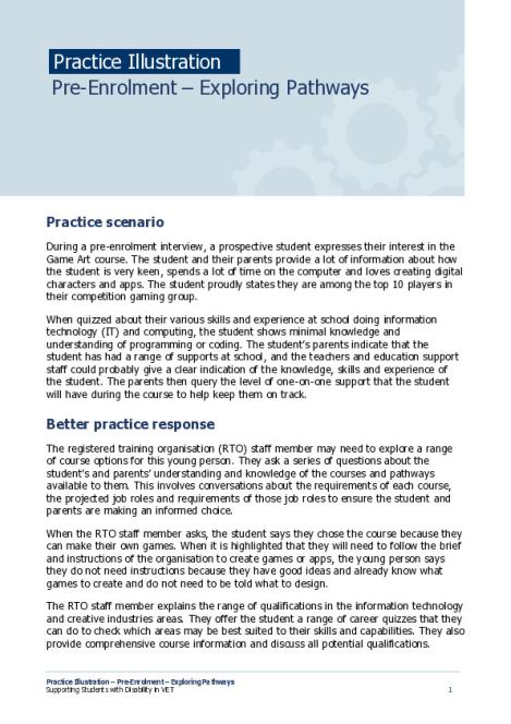 Practice Illustration - Pre-Enrolment - Exploring Pathways.pdf