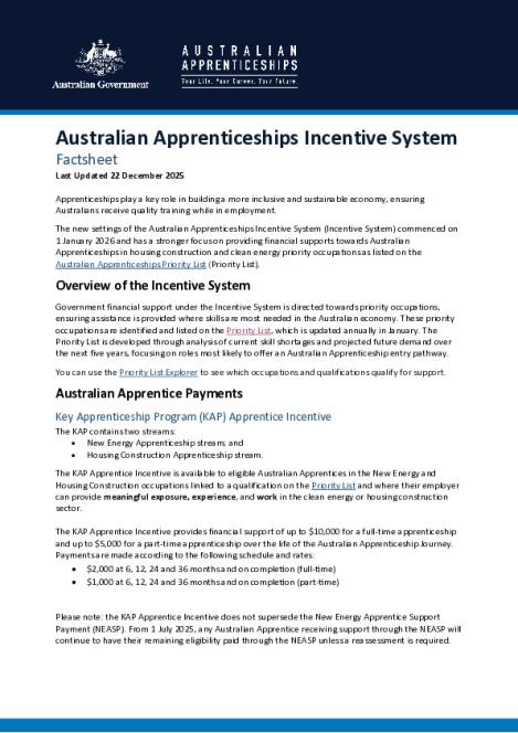Incentive System Factsheet 1 January 2026.pdf