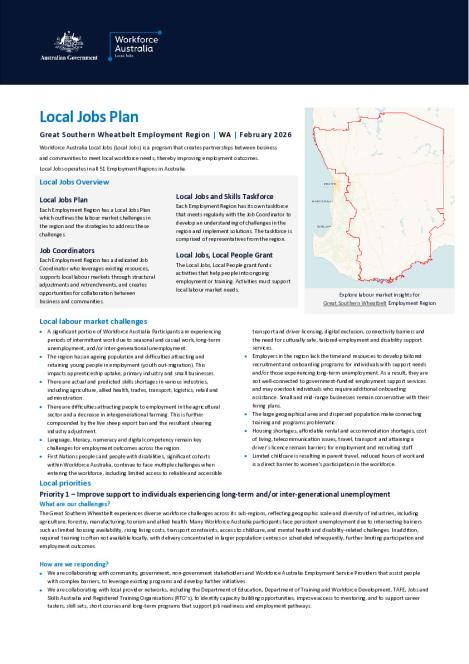 Local Jobs Plan - Great Southern Wheatbelt - February 2026 - FINAL.pdf