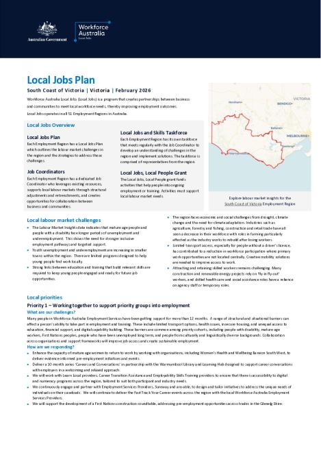 South Coast of Victoria - Local Jobs Plan - February 2026 - FINAL.pdf