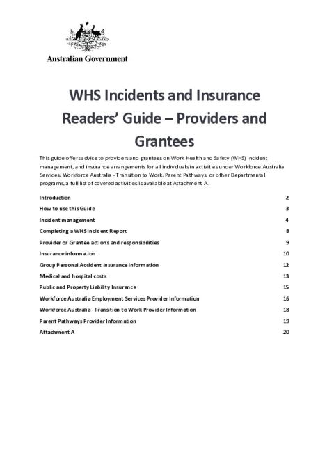 2025-26 WHS Incidents Insurance Readers Guide - Providers and Grantees.pdf