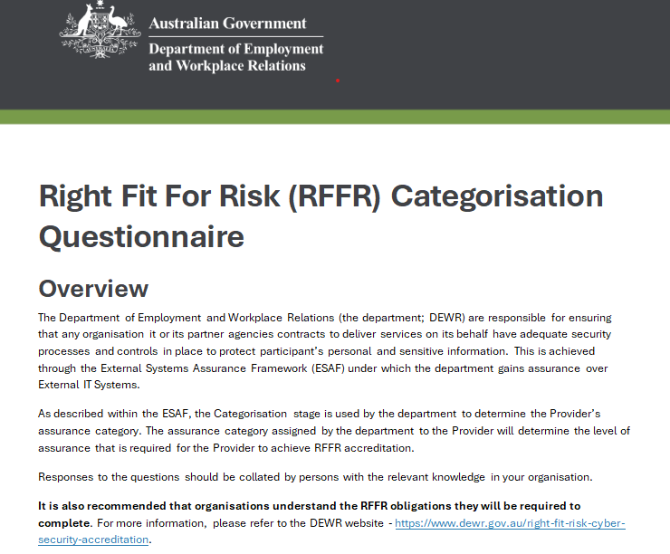 right fit for risk form