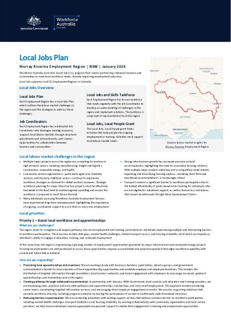 Murray Riverina - Local Jobs Plan - January 2026 - Final.pdf