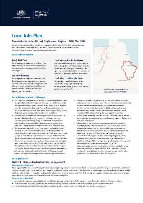 Townsville (incl Mt Isa) - Local Jobs Plan - May 2026 - Final.pdf
