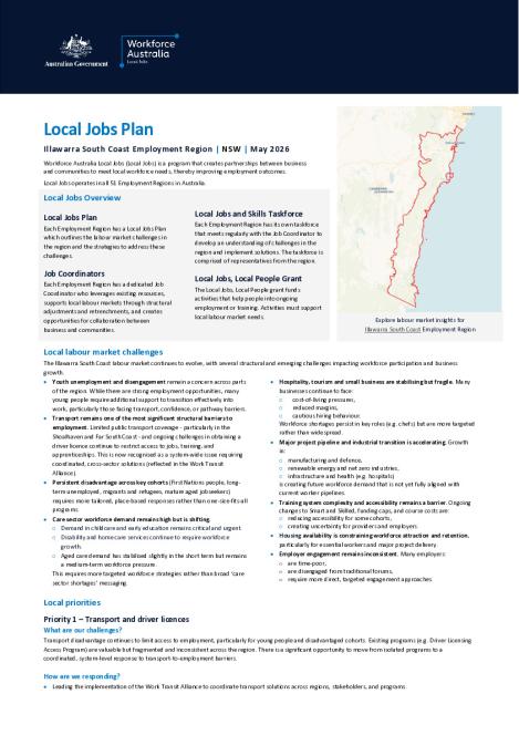 Illawarra South Coast - Local Jobs Plan - May 2026 - Final.pdf