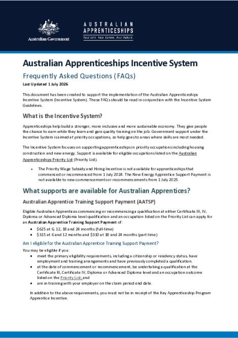 Incentive System FAQs 1 July 2026.pdf
