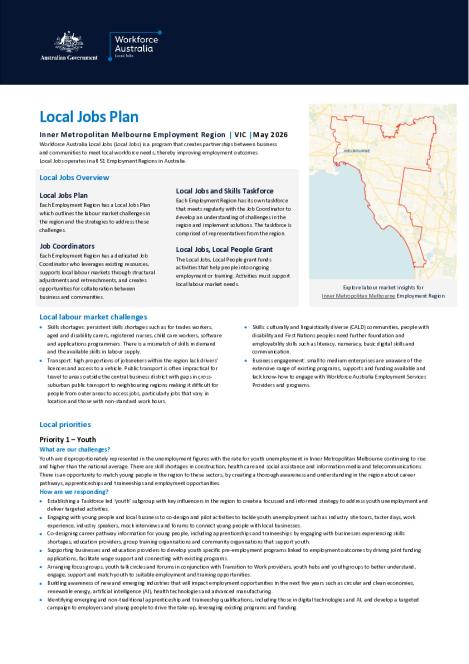 Inner Metropolitan Melbourne - Local Jobs Plan - May 2026 - Final.pdf