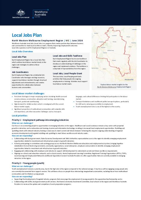 North Western Melbourne - Local Jobs Plan - June 2026 - Final.pdf