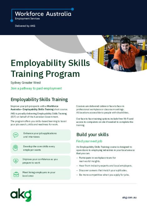 EST Service Delivery Plan - AKG Australia - Sydney Greater West (Participant Block 2).pdf
